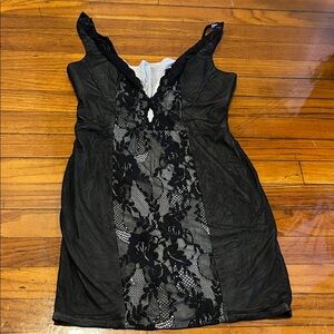 bebe Black Lace Chemise